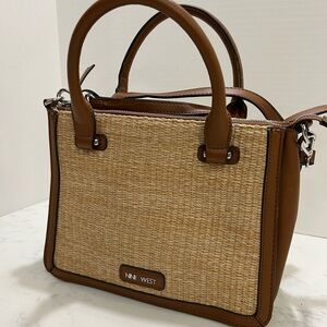 Nine West Tan and Brown Handbag